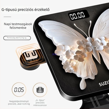 Zhongda elektronikus testsúlymérő, minimalistikus dizájn, felnőtteknek, testsúly mérésére