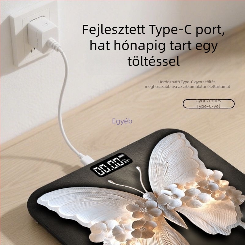 Zhongda elektronikus testsúlymérő, minimalistikus dizájn, felnőtteknek, testsúly mérésére