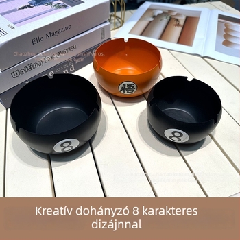 Rozsdamentes acél hamutál, logóval testreszabható, dekoratív, könnyed luxus stílus, 120 darabos doboz