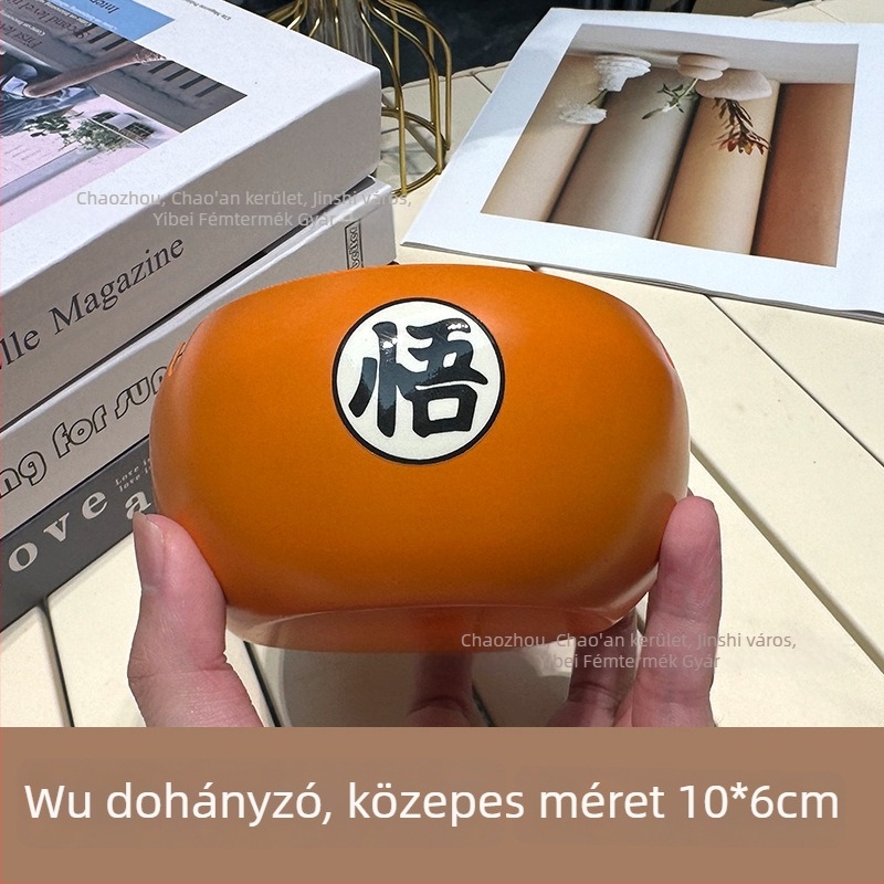 Rozsdamentes acél hamutál, logóval testreszabható, dekoratív, könnyed luxus stílus, 120 darabos doboz