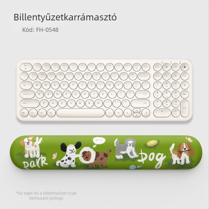 Egérpad csuklótámasz – rajzfilmfigura kis állat, gumi, egyoldalas, Modell Mp-443, Nyomtatott dizájn