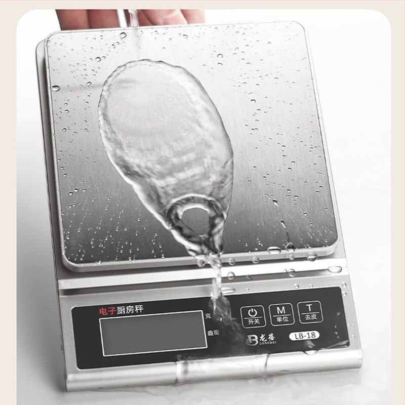 Longbei LB-18 konyhai mérleg, mérési tartomány 0,5 g–3 kg, elektronikus, USB töltés vagy 2 db száraz elem