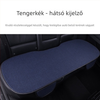 Lenvászon autóülés-párnahuzat készlet, három darab, lélegző, egész éves használatra, univerzális, töltőanyag nélküli