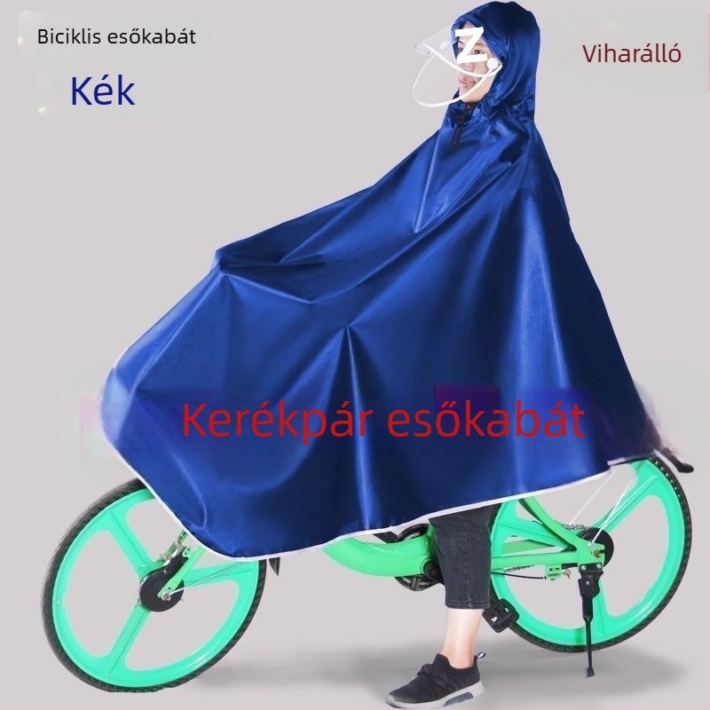 Kerékpáros poncsó – vast Oxford szövet, felnőtteknek, modern minimalist stílus