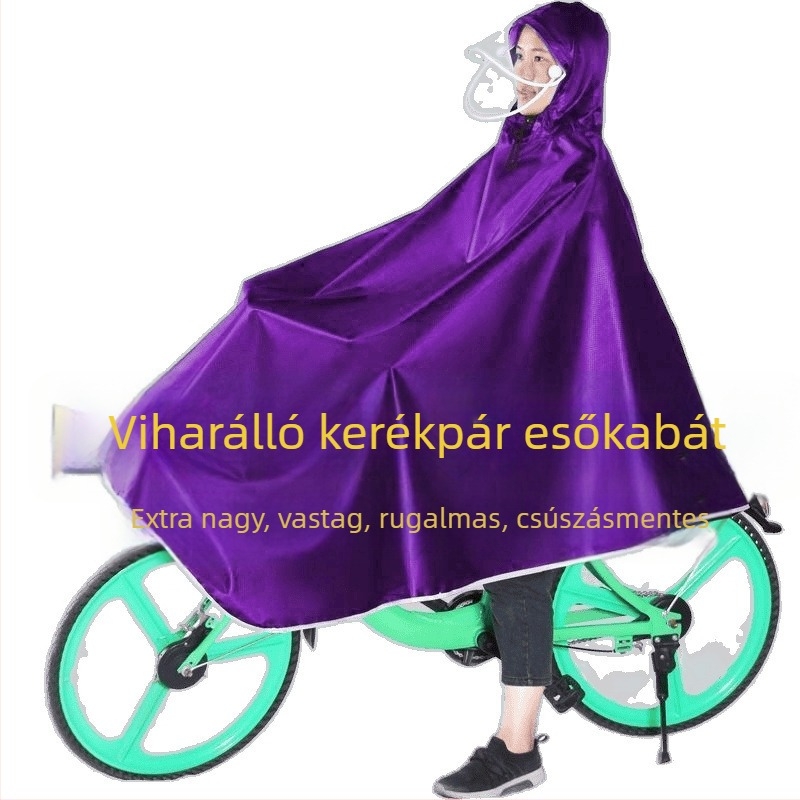 Kerékpáros poncsó – vast Oxford szövet, felnőtteknek, modern minimalist stílus