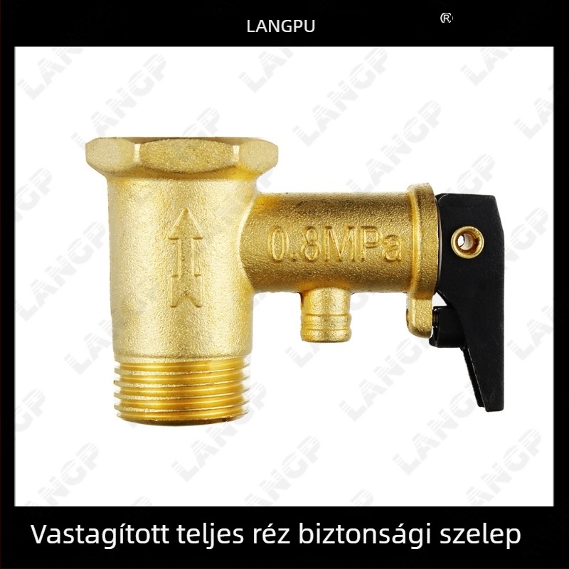 304 rozsdamentes acél elektromos vízmelegítő keverő szelep – réz U-alakú keverő, nyílt szerelés, kiegészítő zuhanyhoz