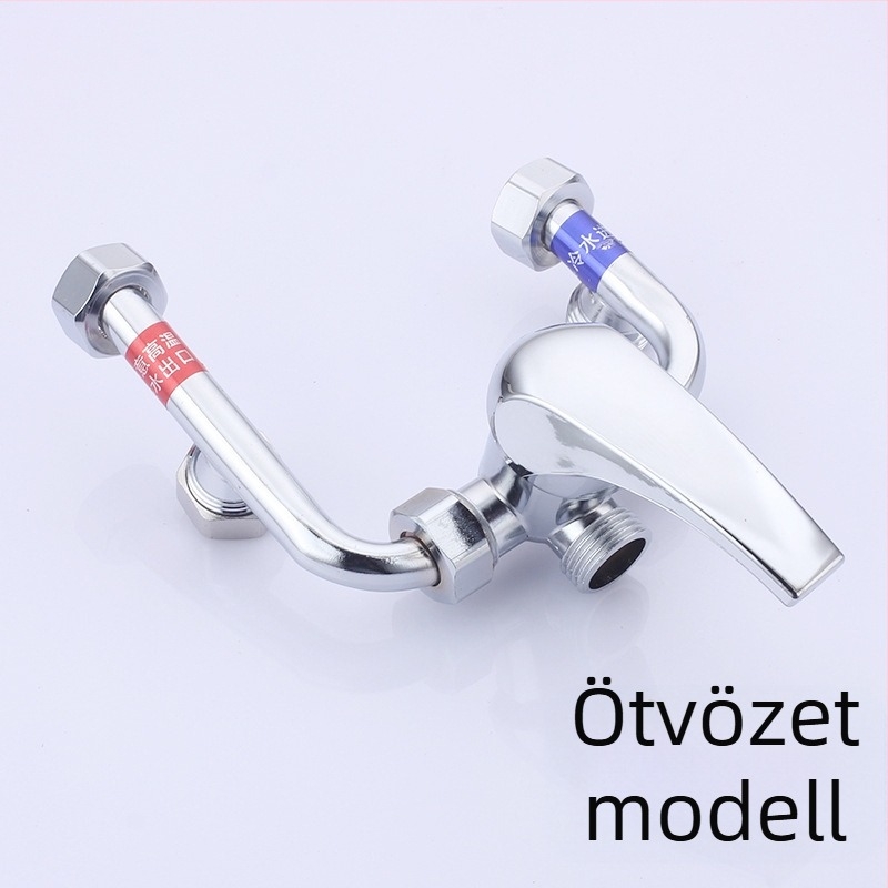 U-alakú keverőcsap elektromos vízmelegítőhöz, 304 rozsdamentes acél, működési nyomás 0.8 MPa, hőmérséklet-tartomány -10°C-tól 90°C-ig, kimeneti áramlás 20