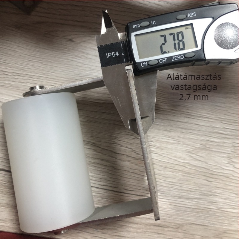 Ajtócsúszkáló görgő: rozsdamentes acél/nylon, falvastagság 3 mm, zsinórbarázda radiusz 38/48, modern minimalist stílus