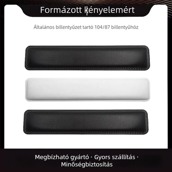 Memóriahabos csuklópánt mechanikus billentyűzethez, bőrfelülettel, kompatibil 87–108 billentyűhöz, 150 g súlyú, kopásálló