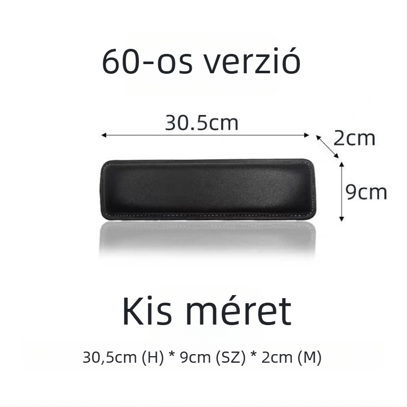 Memóriahabos csuklópánt mechanikus billentyűzethez, bőrfelülettel, kompatibil 87–108 billentyűhöz, 150 g súlyú, kopásálló