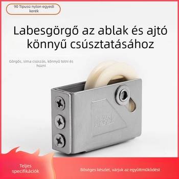 Nemesacél csúszóajtó görgő üvegablakhoz, modell Wjbxghl, modern egyszerű stílus