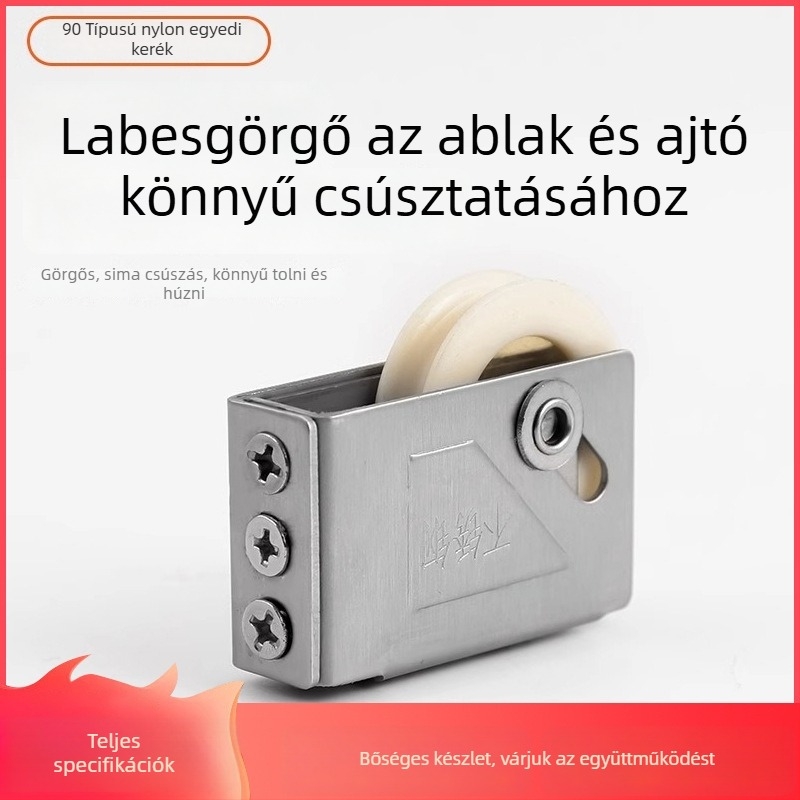 Nemesacél csúszóajtó görgő üvegablakhoz, modell Wjbxghl, modern egyszerű stílus