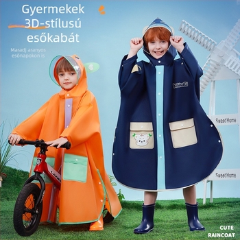Gyermekek esőkabátja, multifunkcionális, Cartoon stílus, EVA anyag, vastag kialakítás, testreszabás elérhető