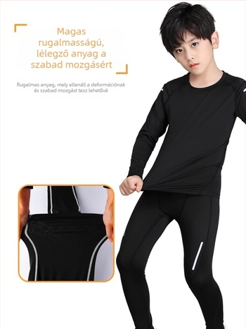 Gyerekek kosárlabda edzésruha készlet, uniszex felső az iskolai csapat számára, poliészter 92%, bélés: spandex 8%