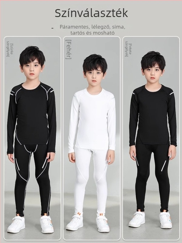 Gyerekek kosárlabda edzésruha készlet, uniszex felső az iskolai csapat számára, poliészter 92%, bélés: spandex 8%