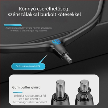 Kempinghez készült leszálló hálófej, nylon hálóval, teherbírás 50 kg, mélység 54 cm