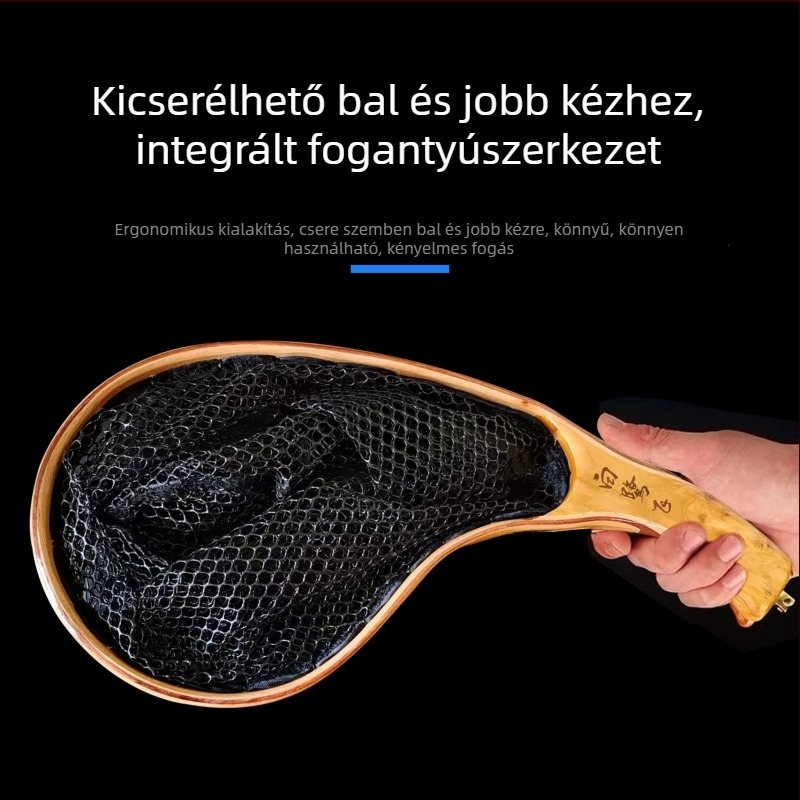 Egret Fly Horgászháló fly fishinghez folyóparton, kámforfa, tömörfa