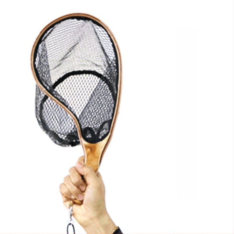 Egret Fly Horgászháló fly fishinghez folyóparton, kámforfa, tömörfa