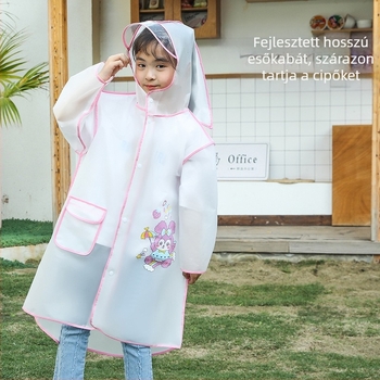 Gyermekek esőponcsó – rajzfilm mintázatú, EVA anyag, vastagított, teljes testet védő vízálló, egy darabban