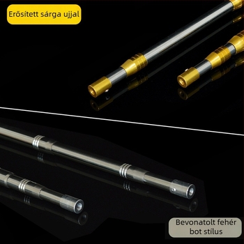 Rozsdamentes acél hálóbot, összecsukható, megerősített, kiterjeszthető