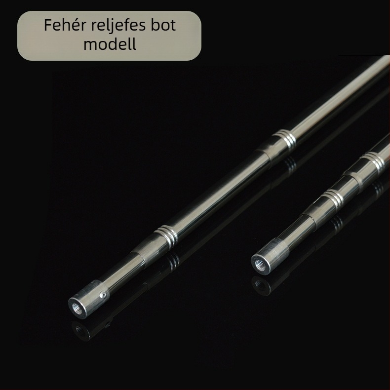 Rozsdamentes acél hálóbot, összecsukható, megerősített, kiterjeszthető