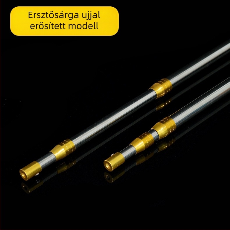 Rozsdamentes acél hálóbot, összecsukható, megerősített, kiterjeszthető