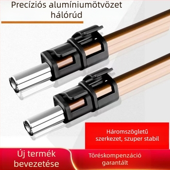 3 m hosszú háromszög alakú merítő rúd alumínium ötvözetből, teleszkópos horgászbot nagy halakhoz, versenyszerű horgászat felszerelése