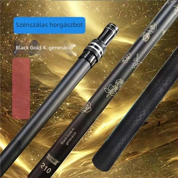 Szénszálas horgász hálónyél habos markolattal