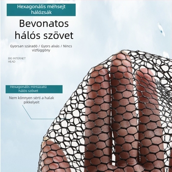 Elválasztható ragasztott halászhálófej, alumíniumötvözet hálózsák, mélyvízi halászathoz; háló anyaga: ragasztás; teherbírás: 20; mélység: 45