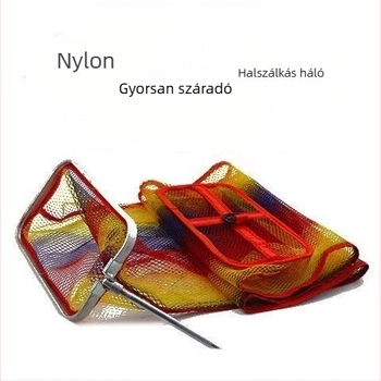 Mini négyzet alakú halvédő hálózacskó terepi horgászathoz – hordozható, anti-akadályozás, gyors száradás, anyag: diving szövet