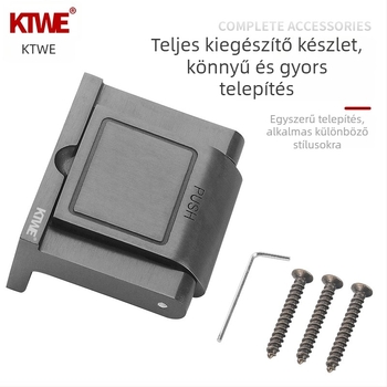 Kateway 304 Ajtóvédelmi csat, cink ötvözet, elektroplattolt felület, modern minimális stílus