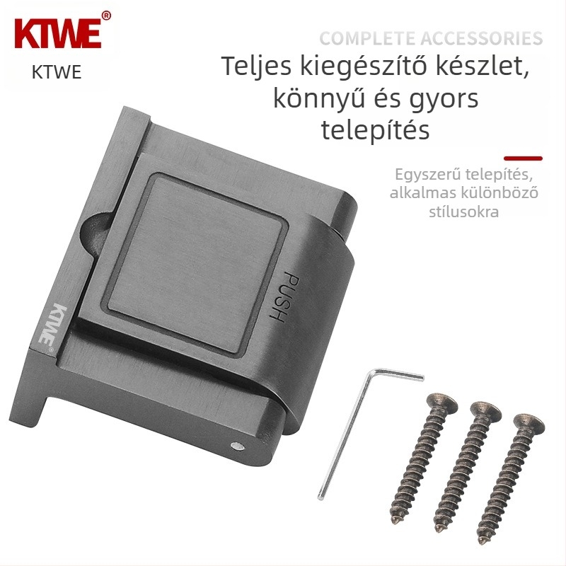 Kateway 304 Ajtóvédelmi csat, cink ötvözet, elektroplattolt felület, modern minimális stílus