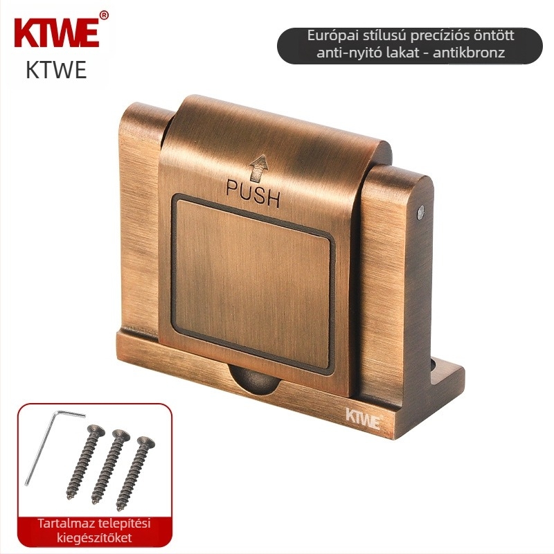 Kateway 304 Ajtóvédelmi csat, cink ötvözet, elektroplattolt felület, modern minimális stílus