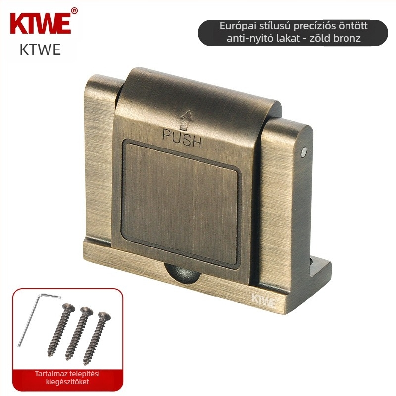 Kateway 304 Ajtóvédelmi csat, cink ötvözet, elektroplattolt felület, modern minimális stílus