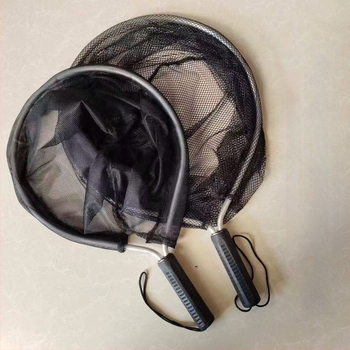 Alumínium ötvözetből készült raft horgász háló, 30 cm nyílás, 25 cm mélység, összecsukható, teherbírás 5 kg