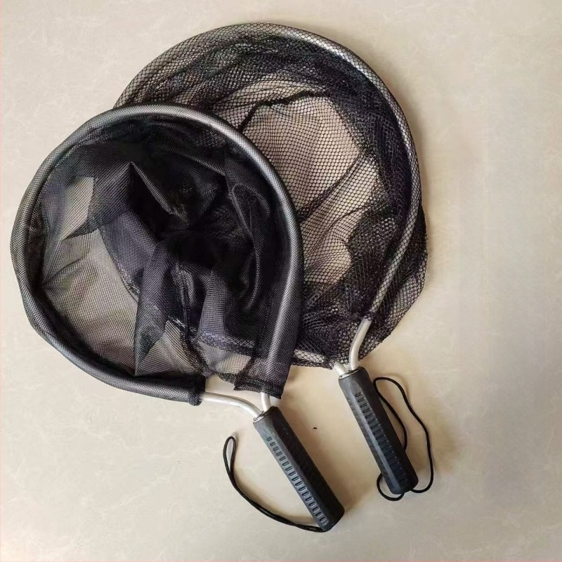 Alumínium ötvözetből készült raft horgász háló, 30 cm nyílás, 25 cm mélység, összecsukható, teherbírás 5 kg