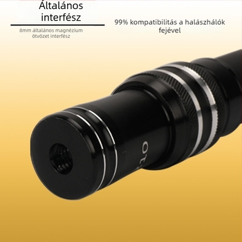 Hálós horgászbot, magas széntartalmú, 2 részes, összecsukható