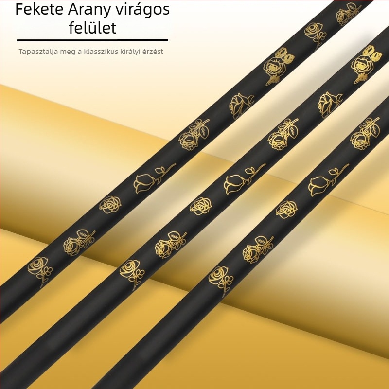 Hálós horgászbot, magas széntartalmú, 2 részes, összecsukható