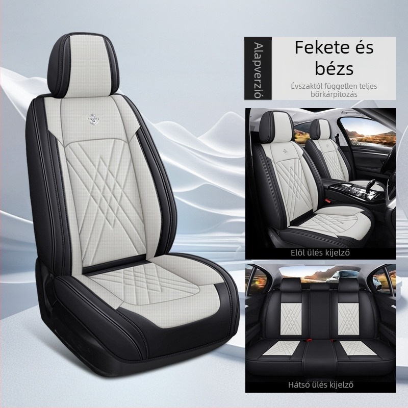 Autóülésvédők – teljes készlet, öt üléses, négy évszakos, rostanyagú, töltet pamut