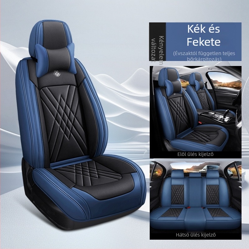 Autóülésvédők – teljes készlet, öt üléses, négy évszakos, rostanyagú, töltet pamut