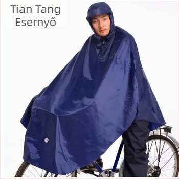 Heaven Kerékpáros Poncsó, Egy Darab Esőkabát Felnőtteknek, Modell N118, Poliészter Anyag, PVC Vízálló Réteg