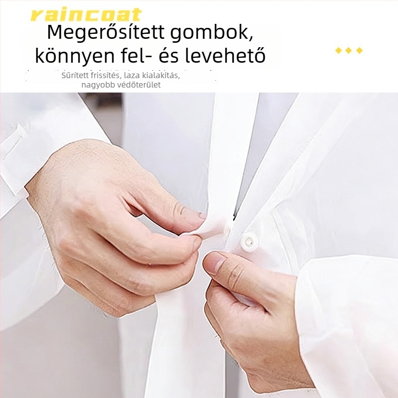 EVA esőponcsó felnőtteknek, hosszított méret, teljes testvédelmet nyújt túrákhoz és utazásokhoz