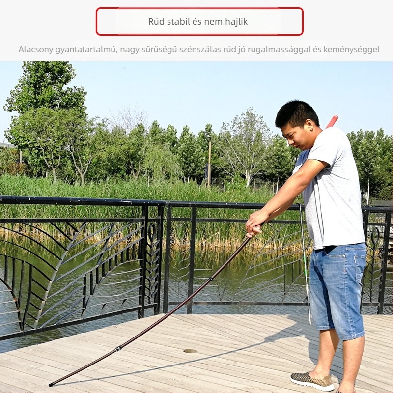 Karbon Merítőnyél - Versenyszerű horgászfelszerelés (Márka: Fishing ha ha; Anyag: Szén)