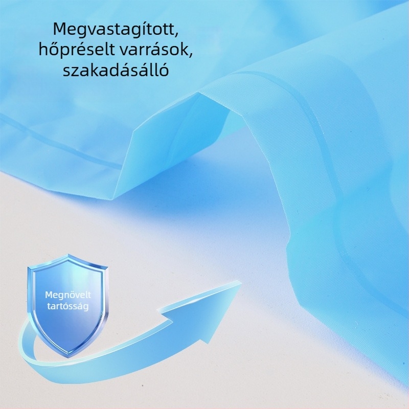 EVA vízálló poncsó felnőtteknek, színblokkolt pulóver-stílus, hosszított kialakítás, túrázáshoz