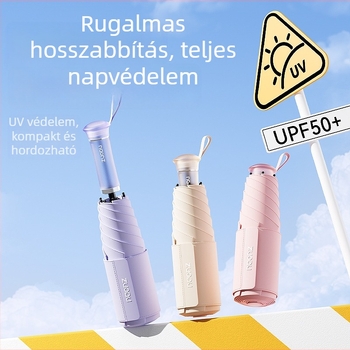 Zuodu összecsukható napernyő – ultra erős UV védelem, kettős használat napsütés és eső ellen, kompakt és hordozható nőknek