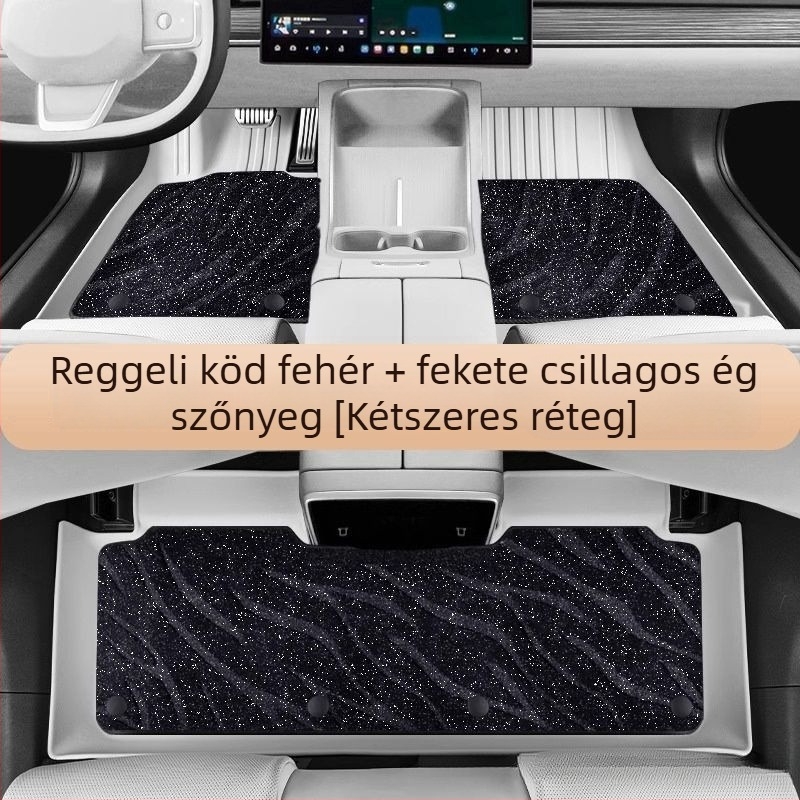 Tesla Model 3 és Model Y – teljes lefedettségű TPE autópadló szőnyeg, 3,5 mm vastagság, 6 kg súly, latex talpbetétek