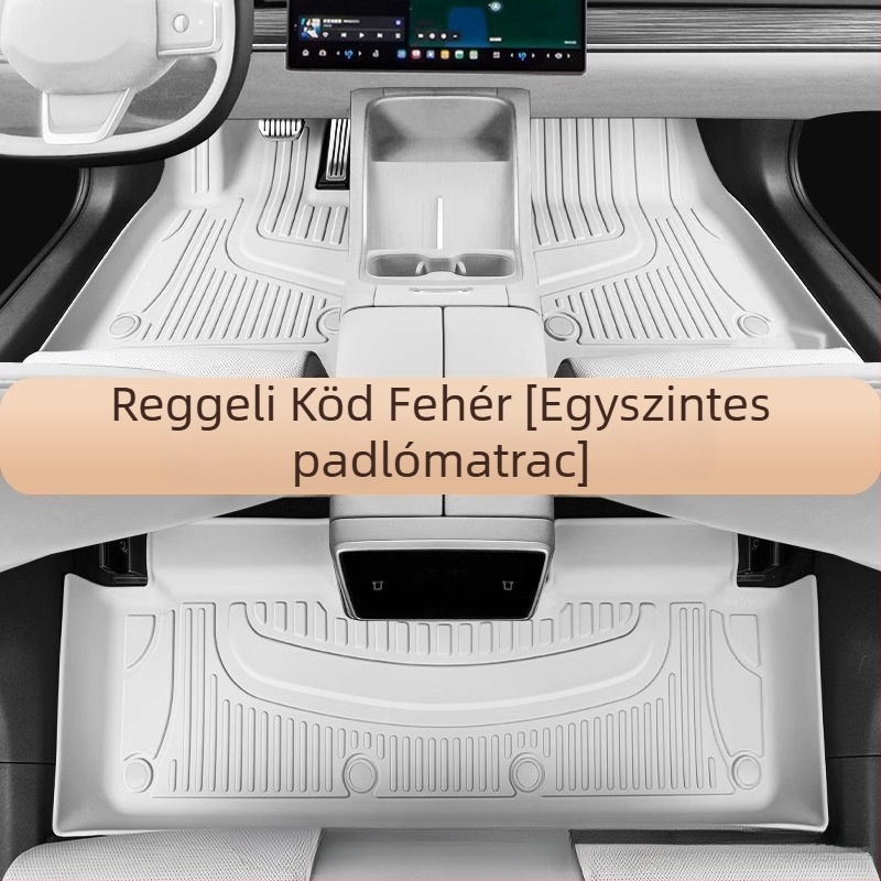 Tesla Model 3 és Model Y – teljes lefedettségű TPE autópadló szőnyeg, 3,5 mm vastagság, 6 kg súly, latex talpbetétek