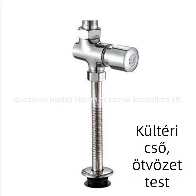 Urinalis öblítő szelep, réz testtel, Kaidi Dragon, kézi működtetés, késleltetett záródás, DN15–DN25, nyomás 0–1.2 bar, öblítési idő 1–3 s