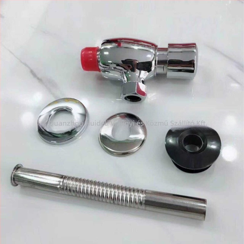 Urinalis öblítő szelep, réz testtel, Kaidi Dragon, kézi működtetés, késleltetett záródás, DN15–DN25, nyomás 0–1.2 bar, öblítési idő 1–3 s