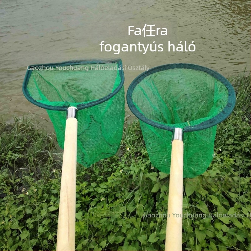 Fa nyelű, egykeretes háló finomszemű hálóval, nem zsugorodik